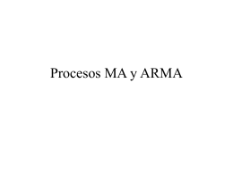 Procesos MA y ARMA