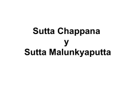 Satipatthana Sutta and Meditation
