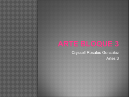 ARTE. BLOQUE 3