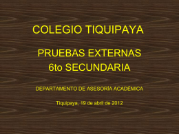 COLEGIO TIQUIPAYA