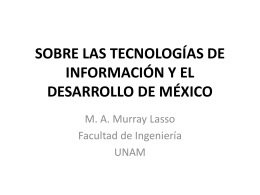 PowerPoint - Las Ciencias en la UNAM
