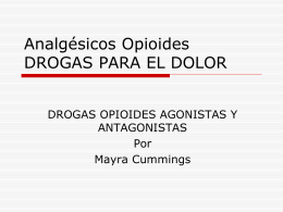 DROGAS PARA EL DOLOR
