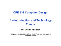 CPE 432 Computer Design - 01