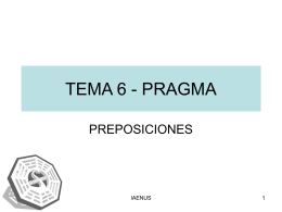 TEMA 6 - PRAGMA
