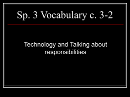Sp. 3 Vocabulary c.1A-1
