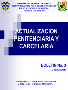 ACTUALIZACION PENITENCIARIA Y CARCELARIA