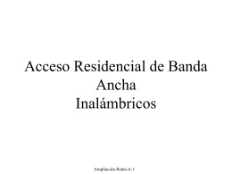Acceso Residencial de Banda Ancha