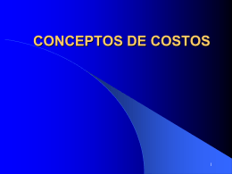 CONCEPTOS DE COSTOS - Cursos Online Roberto