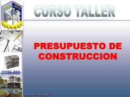 PRESUPUESTO DE CONSTRUCCION