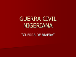 GUERRA CIVIL NIGERIANA - Instituto Bachiller Sabuco