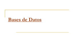 Bases de Datos