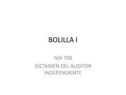 BOLILLA I