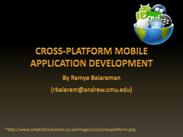 APPROACHES TO MOBILE DEVELOPMENT