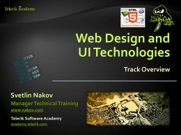 Web Design and UI Technologies