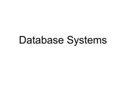 Database Systems - California State University, Dominguez