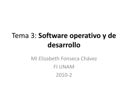 Tema 3: Software operativo y de desarrollo