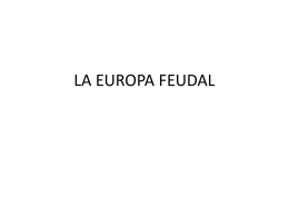 LA EUROPA FEUDAL