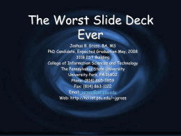 The Worst Slide Deck Ever