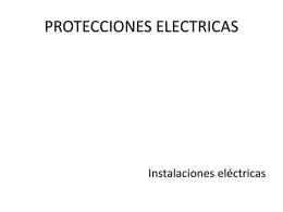 PROTECCIONES ELECTRICAS