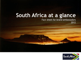 South Africa at a glance