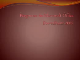 Pasos para iniciar Microsoft Office Power Point 2007