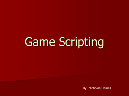 Game Scripting - Lehigh University