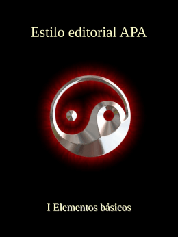 Estilo editorial APA