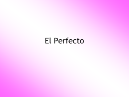 El Perfecto - Languages Resources