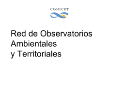 Red de Observatorios Ambientales
