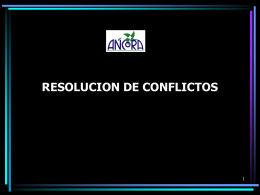 SISTEMA ALTERNATIVO DE RESOLUCION DE CONFLICTOS