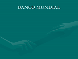 BANCO MUNDIAL