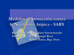 Protective Measures For Prevention Of SARS Infection