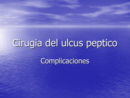 Cirugia del ulcus peptico