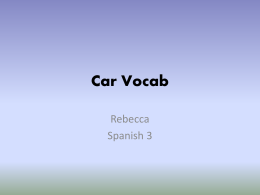 Car Vocab