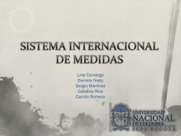 SISTEMA INTERNACIONAL DE MEDIDAS