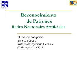Intro a Redes Neuronales