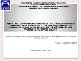 UNIVERSIDAD NACIONAL EXPERIMENTAL DE GUAYANA …