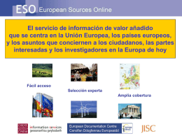 European Sources Online