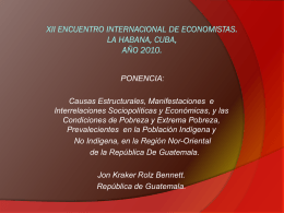 XII ENCUENTRO INTERNACIONAL DE ECONOMISTAS. LA …