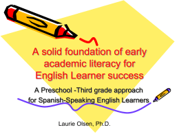 Sobrato Early Academic Literacy Project