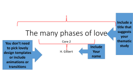The many phases of love - Central Bucks School District