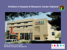Children’s Hospital & Research Center Oakland