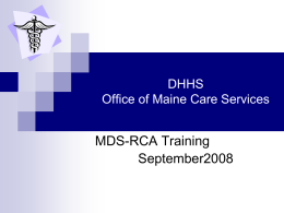 DHHS Office of Maine Care Services