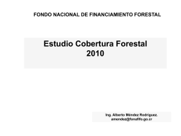 3. Estudio Cobertura Forestal FONAFIFO 2012 (PPT