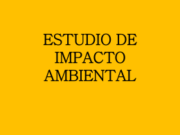 ESTUDIO DE IMPACTO AMBIENTAL
