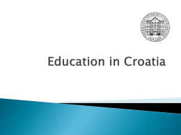 Education in Croatia