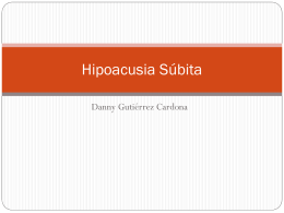 Hipoacusia Subita