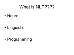 What is NLP????