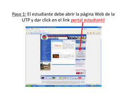 Paso 1. Abrir pagina Web UTP, link portal estudiantil