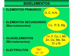 BIOELEMENTOS - quimicabiologicaunsl